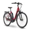 R Raymon CityRay E 4.0 28" Jalkajarrullinen - Punainen - Sähkökaupunkipyörä -PolkuTech Verkkokauppa ray 21 cityraye 40 red black oblique