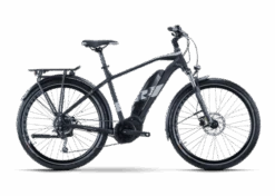 R Raymon TourRay E 3.0 9S T350 - Sähköretkipyörä - Musta -PolkuTech Verkkokauppa ray 21 tourraye 30 gent black grey front web 1