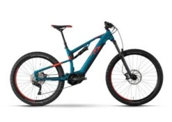 R Raymon TrailRay 160E 7.0 29/27.5" - Sähkömaastopyörä - Sininen -PolkuTech Verkkokauppa ray trailray160e70 blue red black front 1