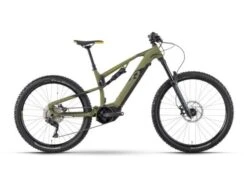 R Raymon TrailRay 160E 8.0 - Sähkömaastopyörä - Vihreä -PolkuTech Verkkokauppa ray trailray160e80 armor black mustard front