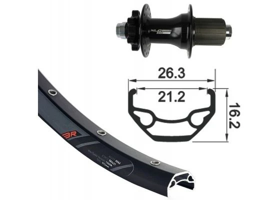 Rodi Takakiekko 29" 26-622, MTB 32R, 6-pultti 3 Rodi Takakiekko 29" 26-622, MTB 32R, 6-pultti